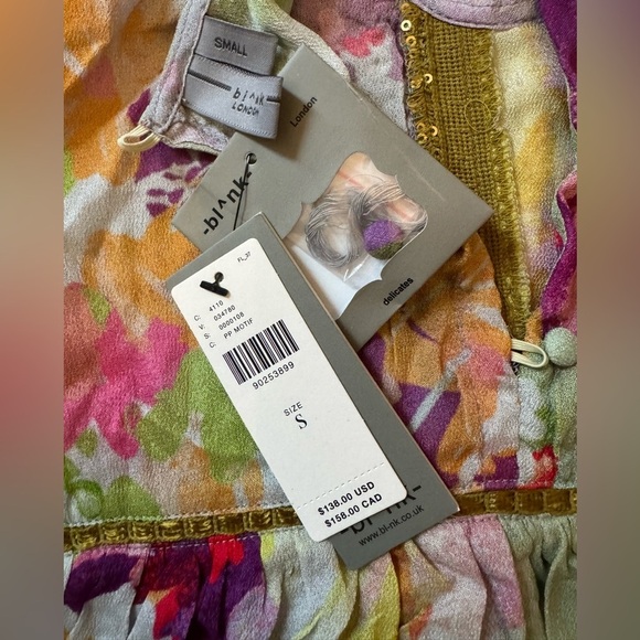 NWT Size S (P2P 19") - Bl-nk Miranda Peasant Blouse - Picture 16 of 16